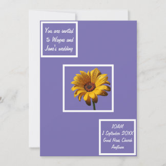 Invitación Dew Drops Daisy Boda