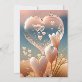 Invitación Dew of Love: Invitati, Boda floral de Crystal Hear