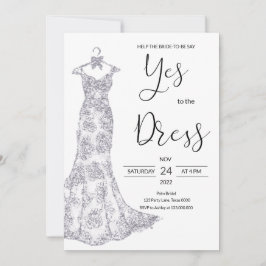 Invitación Di Sí Al Vestido