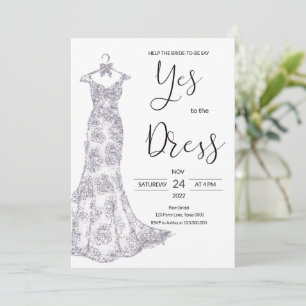 Invitación Di Sí Al Vestido
