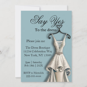 Invitación Di Sí al Vestido