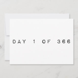 Invitación día 1 de 366 AÑO DE FELIZ