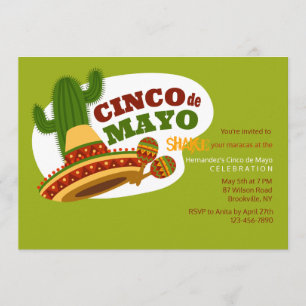Invitación Día Cinco de Mayo
