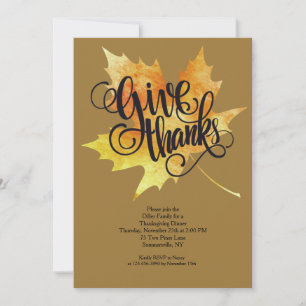 Invitación Día de Acción de Gracias
