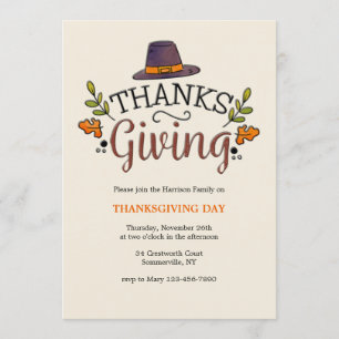 Invitación Día de Acción de Gracias