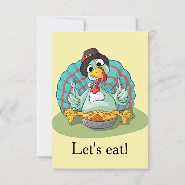 Invitación Día de Acción de Gracias (Anverso)