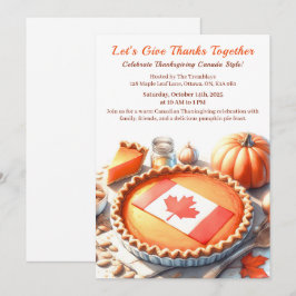 Invitación Día de Acción de Gracias Canadá | Reunión Acogedor