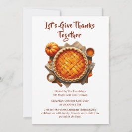 Invitación Día de Acción de Gracias Canadá | Reunión Acogedor