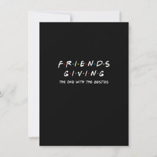 Invitación Día de Acción de Gracias con amigos El de las mejo