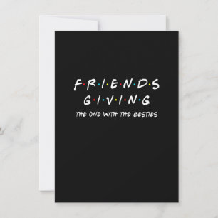 Invitación Día de Acción de Gracias con los mejores amigos, D
