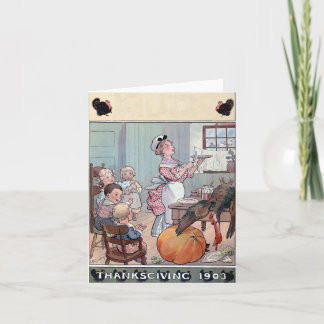 Invitación Día de Acción de Gracias con Turquía y calabaza 19