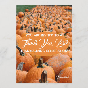 Invitación Día de Acción de Gracias de Calabaza GRACIAS JEHOV