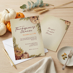 Invitación Día de Acción de Gracias de Friendsgiving con esti