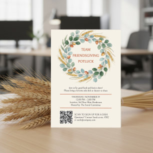 Invitación Día de Acción de Gracias de la Oficina de Amigos c