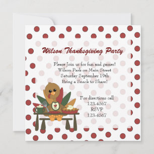 Invitación Día de Acción de Gracias de Turquía