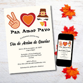 Invitación Día de Acción de Gracias por la Paz y el Amor a Tu