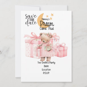 Invitación Día de adopción - Chica infantil - fiesta temática