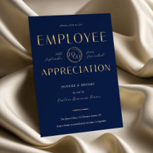 Día de Agradecimiento a los Empleados Logo Azul Ma