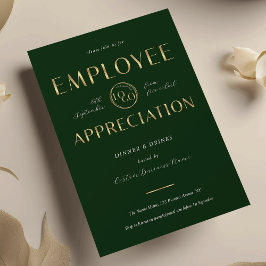 Invitación Día de Agradecimiento a los Empleados Logo Verde y