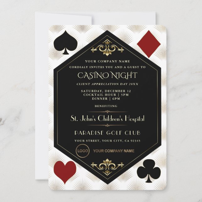 Invitación Día de Agradecimiento al Cliente de Casino Las Veg (Anverso)