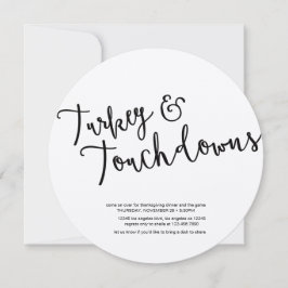 Invitación Día de Amistad y Fútbol Día de Acción de Gracias