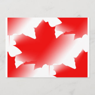 Invitación Día de Canadá - hoja de arce