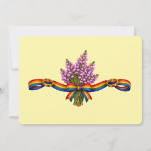 Invitación Día de celebración del orgullo LGBTQIA+ de la boda