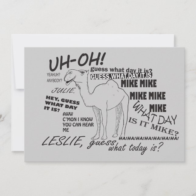 Invitación Día de chepa divertido (Anverso)