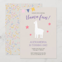 Día de cumpleaños completo de Llama Fun Cute Boho