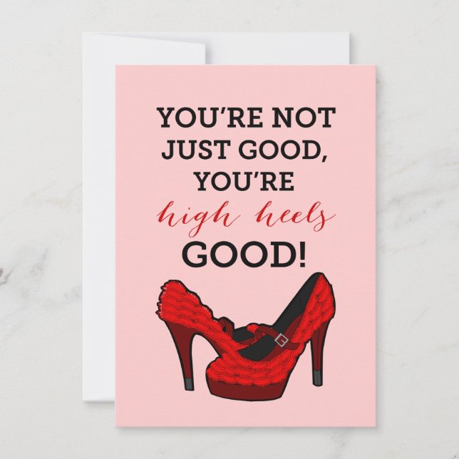 Invitación Día de cumpleaños de la moda de High Heels Stilett (Anverso)