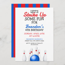 Día de cumpleaños de los niños del bolos divertido