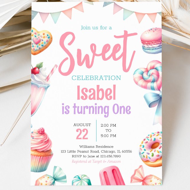 Invitación Día de Cumpleaños Dulce Candy Land (Subido por el creador)