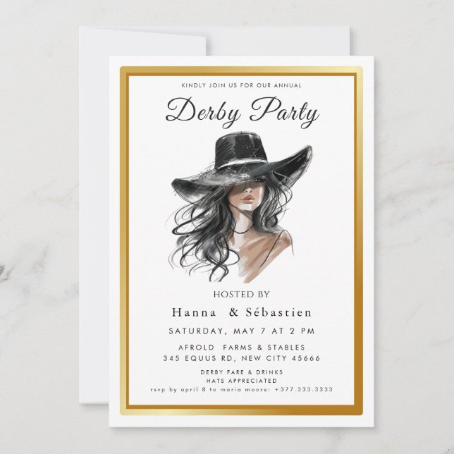 Invitación Día de Damas Elegantes en el Jardín (Anverso)