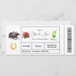 Invitación Día de Derby "Camino al Altar" Boleto para Desayun