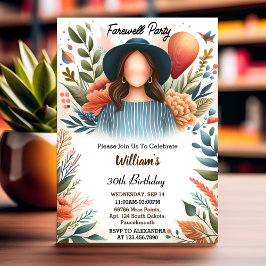 Invitación Día de despedida 30 cumpleaños del Travel Surprise