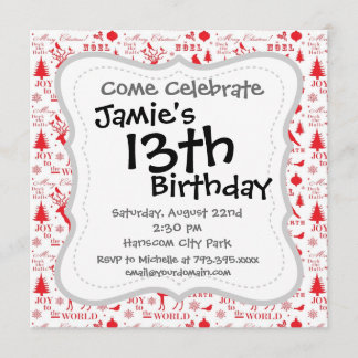 Invitación Día de fiesta rústico de los pájaros de los