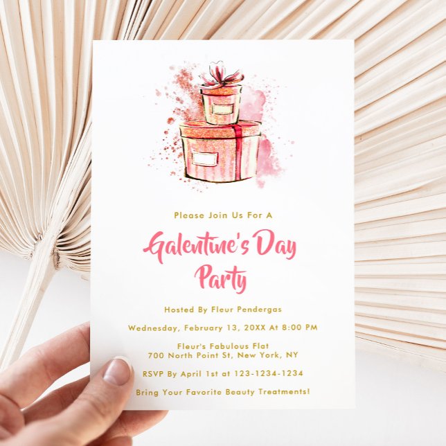 Invitación Día de Galentine, Fiesta El día de San Valentín (Subido por el creador)