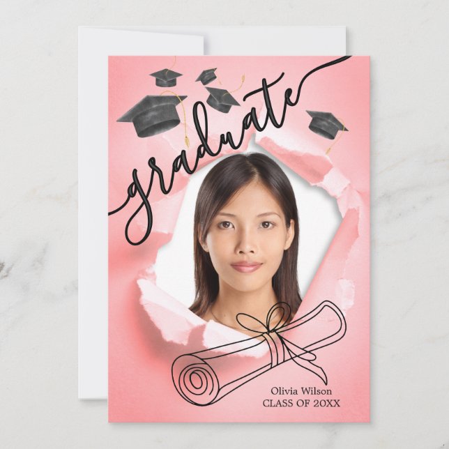 Invitación Día de graduación (Anverso)