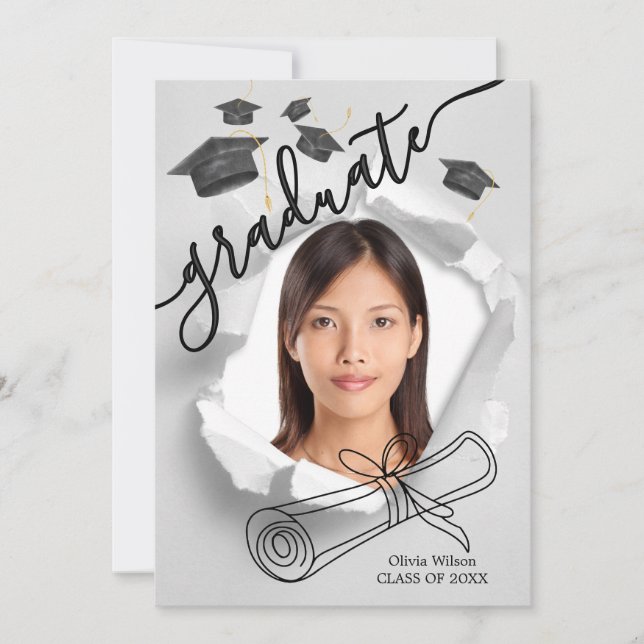 Invitación Día de graduación (Anverso)