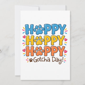 Invitación Día de la Adopción Colorido y Feliz - Adopción de