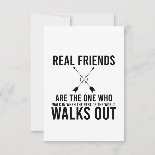 Invitación Día de la amistad amigos reales (Anverso)