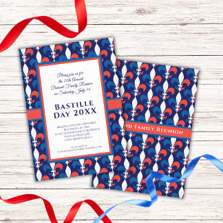 Invitación Día de la Bastilla de la Reunión Familiar Francesa
