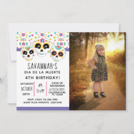 Invitación Día de la Calavera del Azúcar Día de Halloween Mue