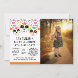 Invitación Día de la Calavera del Azúcar Día de Halloween Mue
