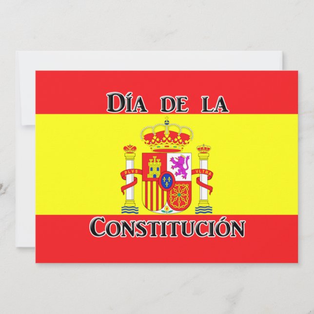 Invitación Día de la Constitución - España (Anverso)