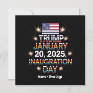 Invitación Día de la Inauguración de Trump, 20 de enero de 20