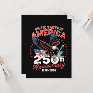 Invitación Día de la Independencia 250 Aniversario USA Patrió