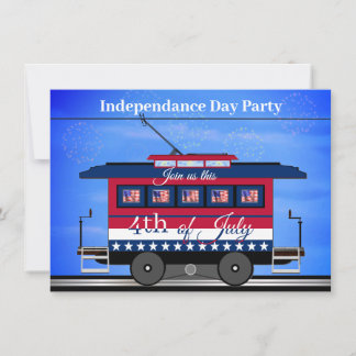 Invitación Día de la Independencia 4 de Julio Fiesta Barbacoa