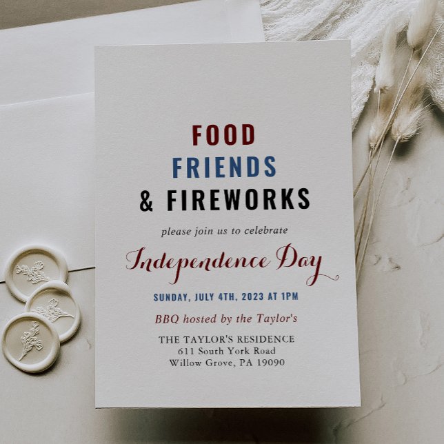 Invitación Día de la Independencia de Amigos de la Comida y F (Subido por el creador)