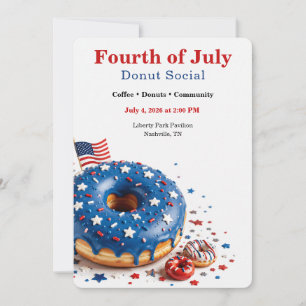 Invitación Día de la Independencia de Estados Unidos - Social